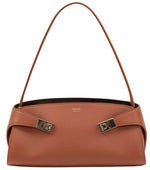 Brown Hug East-West Large Shoulder Bag 1