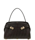 Dark Brown Hug Medium Shoulder Bag 1