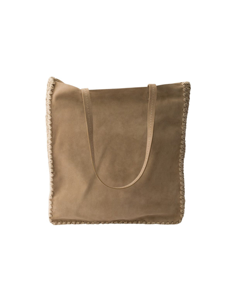 Beige Logo Large Tote 3