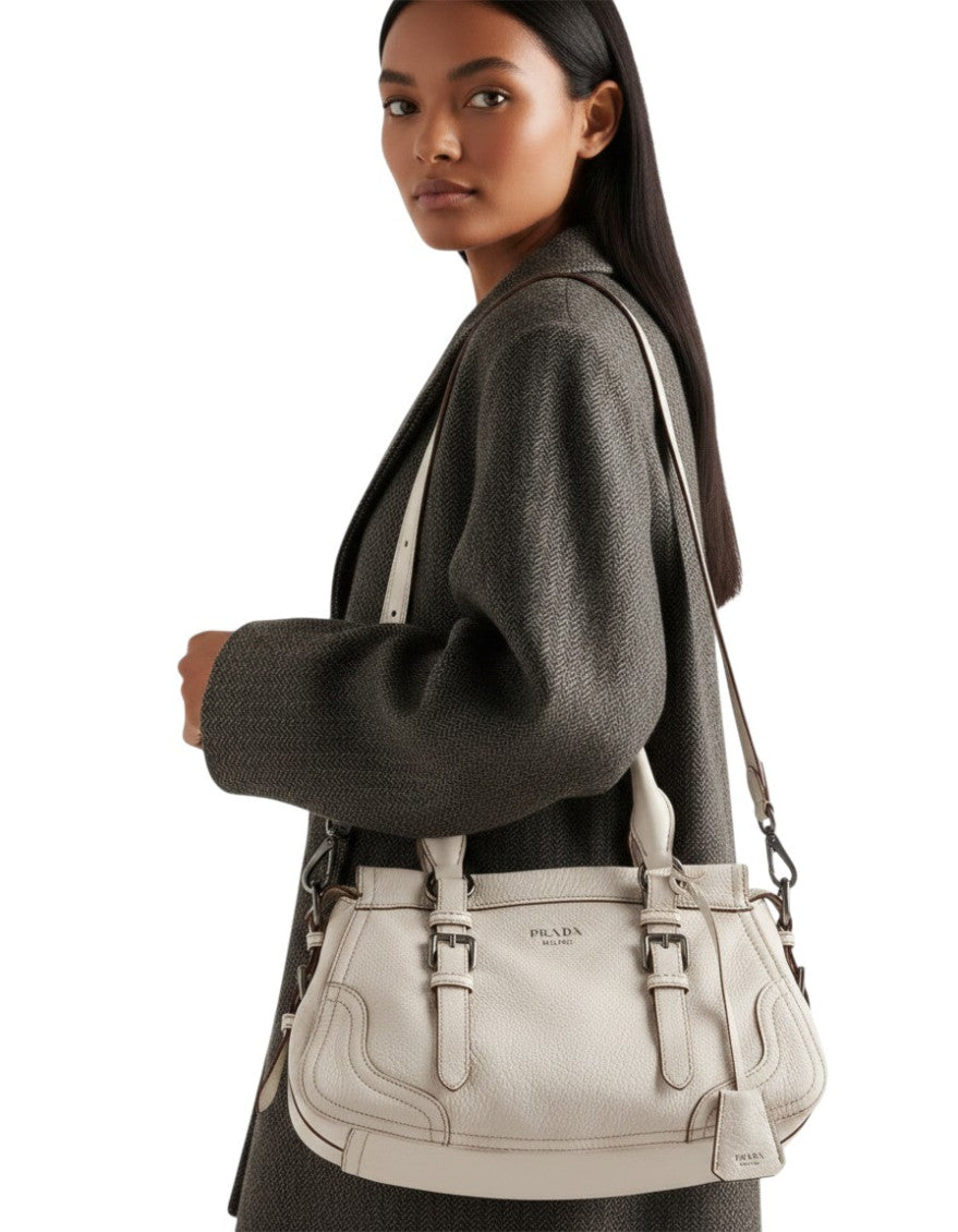 White Logo Large Tote 5