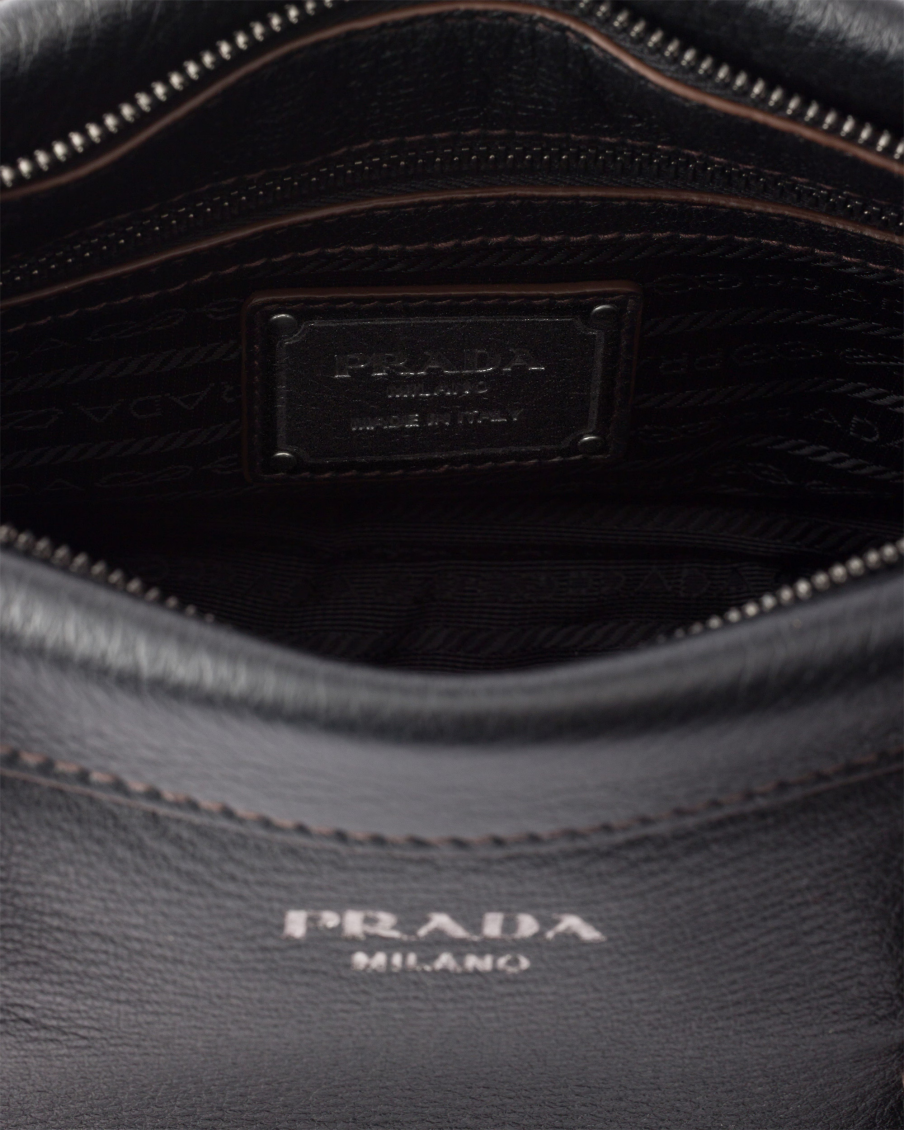 Black Logo Top Zip Large Tote 4
