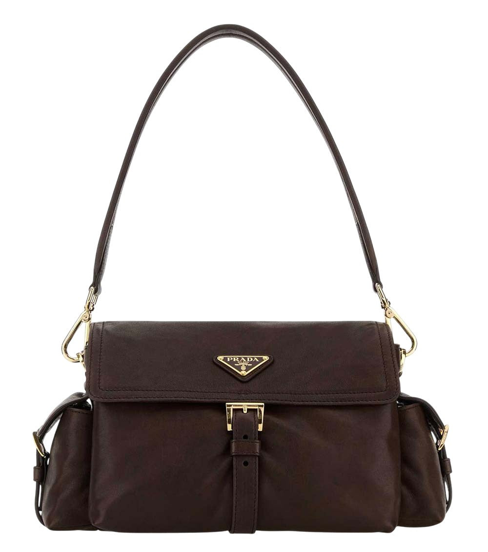 Brown Explore Medium Shoulder Bag 1