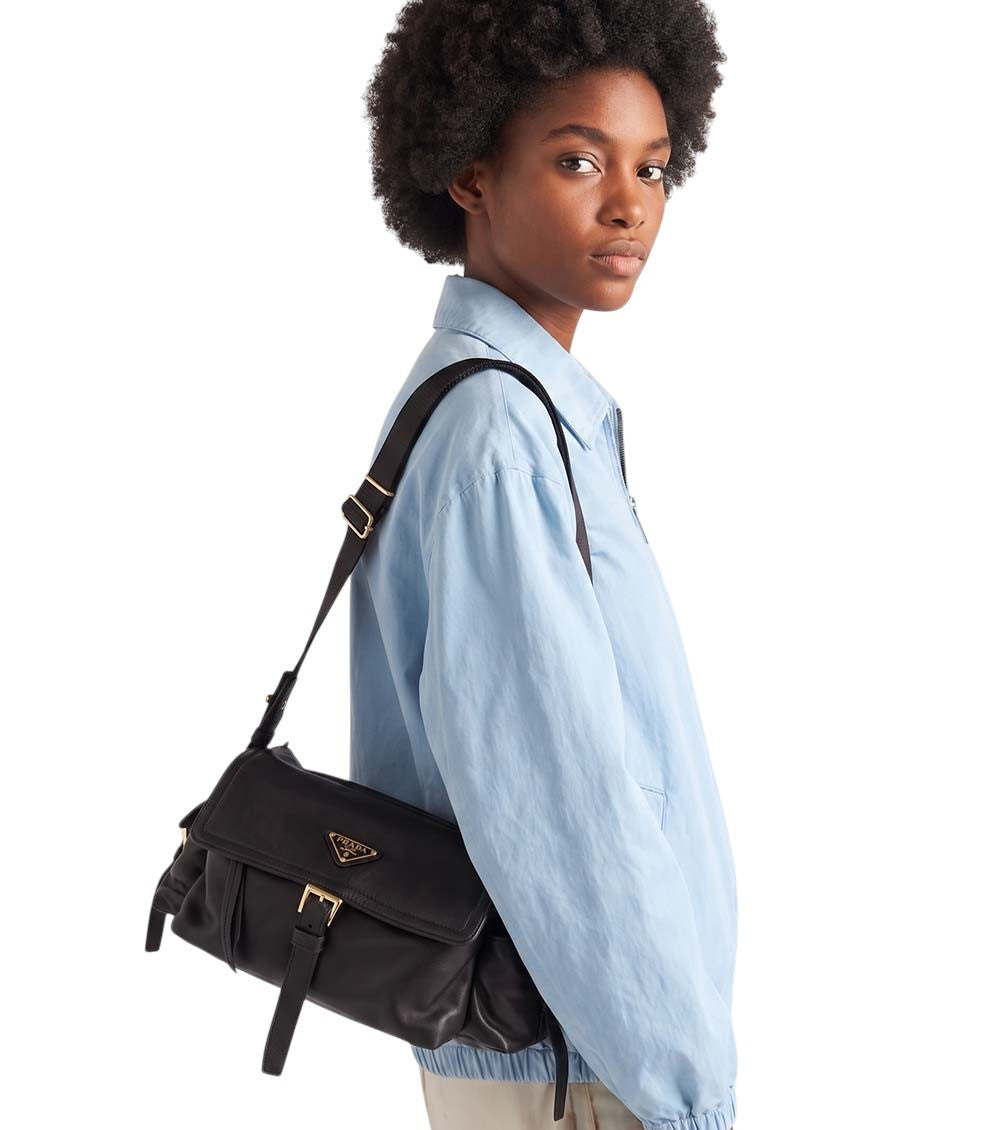 Black Explore Medium Shoulder Bag 5