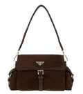 Brown Logo Medium Shoulder Bag 1
