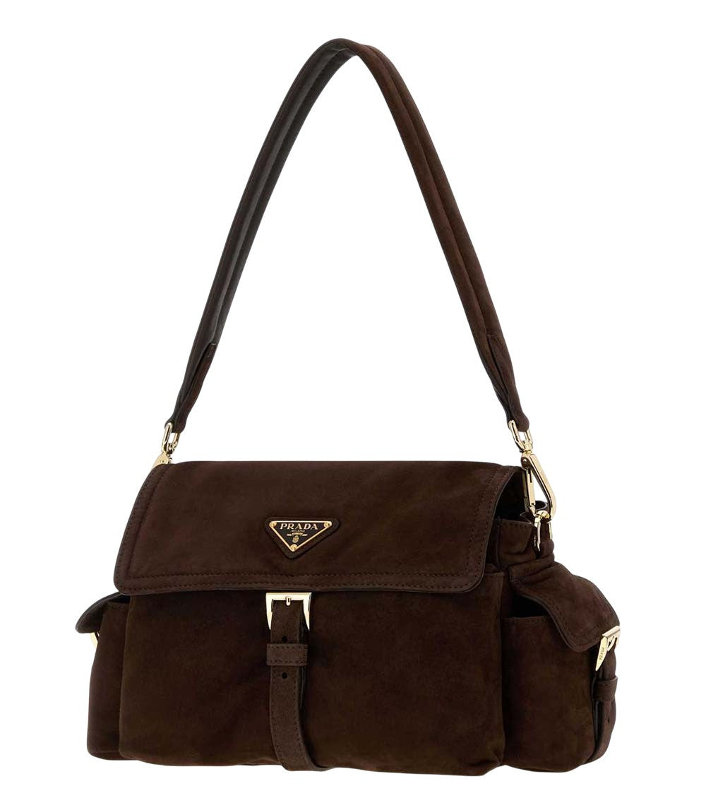 Brown Logo Medium Shoulder Bag 2