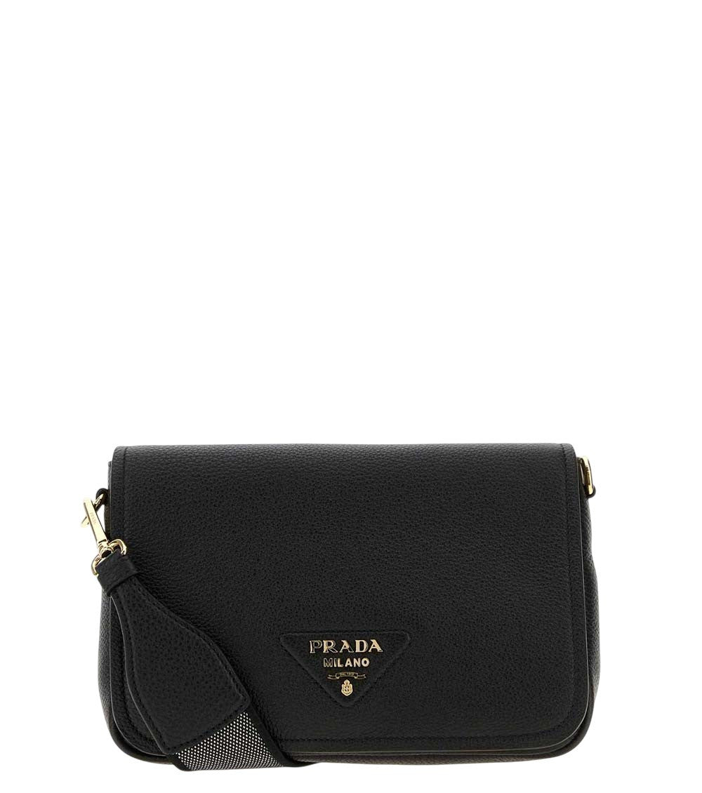 Black Logo Small Shoulder Bag 1