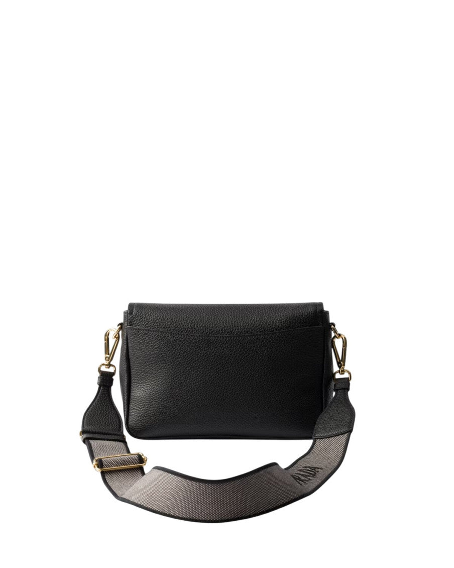 Black Logo Small Shoulder Bag 4