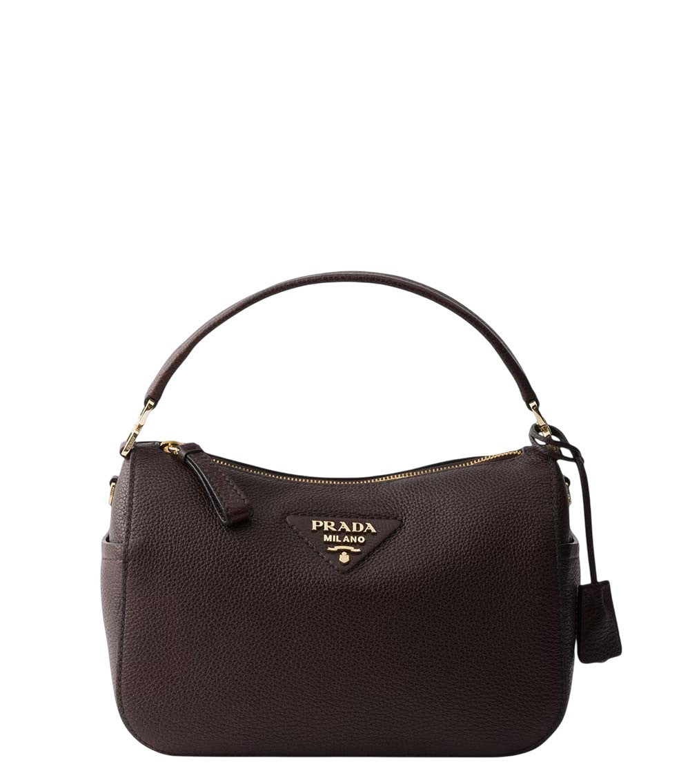Dark Brown Logo Small Shoulder Bag 1