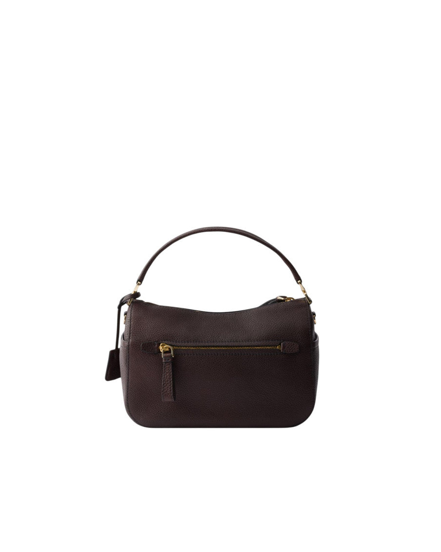 Dark Brown Logo Small Shoulder Bag 3