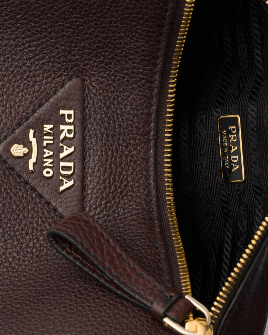 Dark Brown Logo Small Shoulder Bag 4