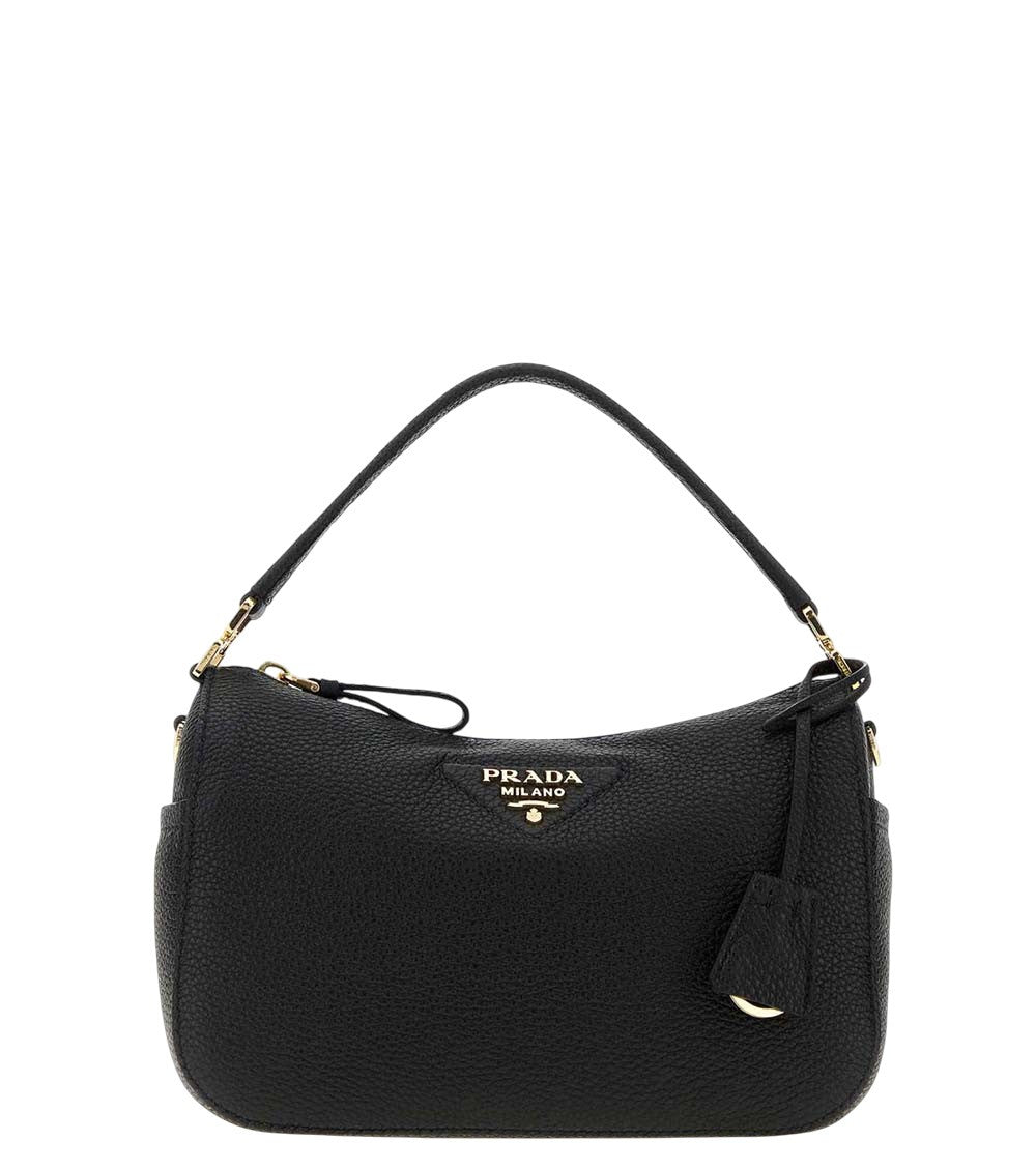 Black Logo Small Shoulder Bag 1
