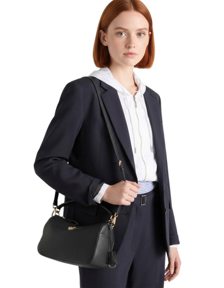 Black Logo Small Shoulder Bag 4