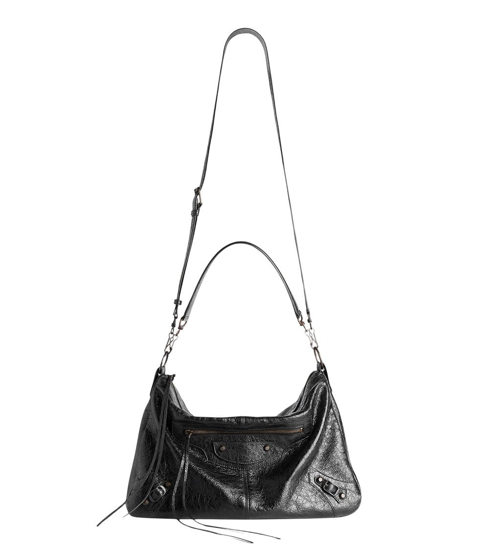 Black Le City Moto Medium Crossbody Bag 1