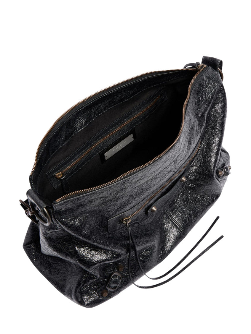Black Le City Moto Medium Crossbody Bag 4