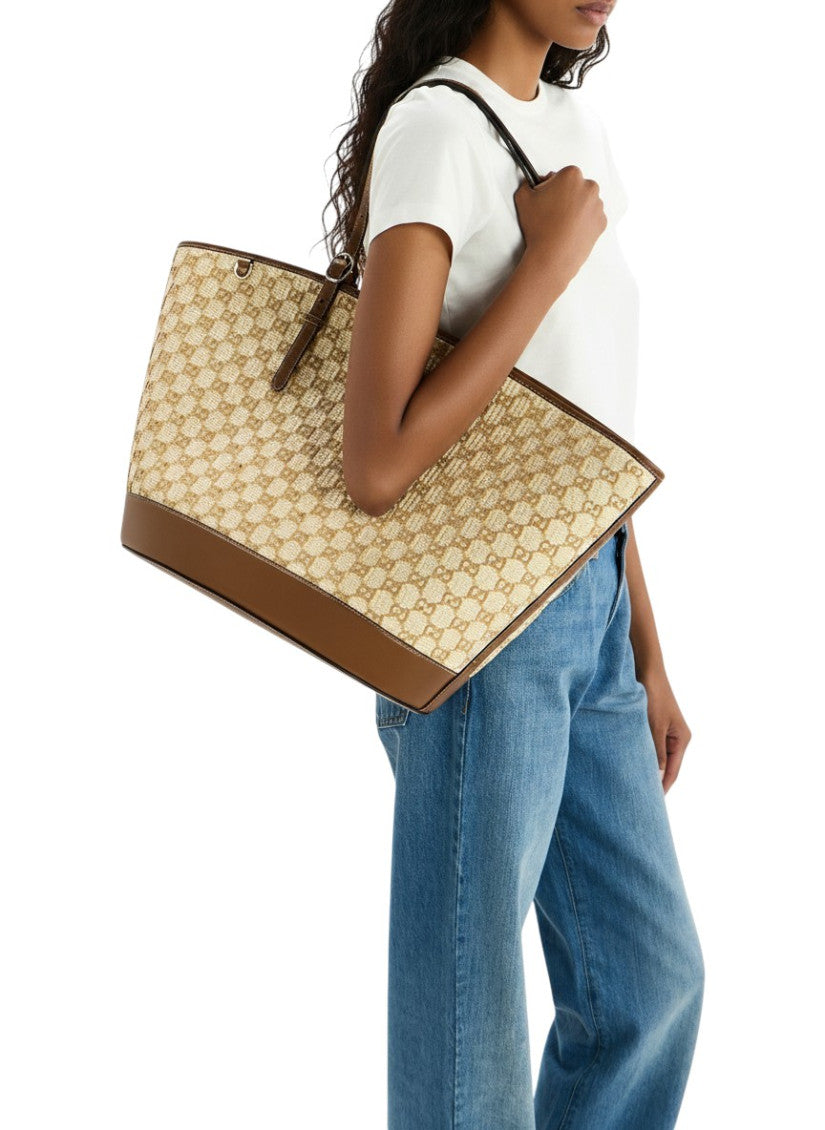 Brown Logo Large Tote 5