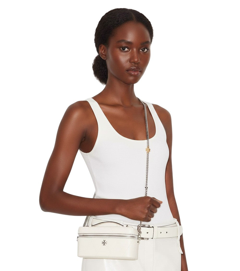 Light Cream Charlie Vanity Mini Crossbody Bag 5