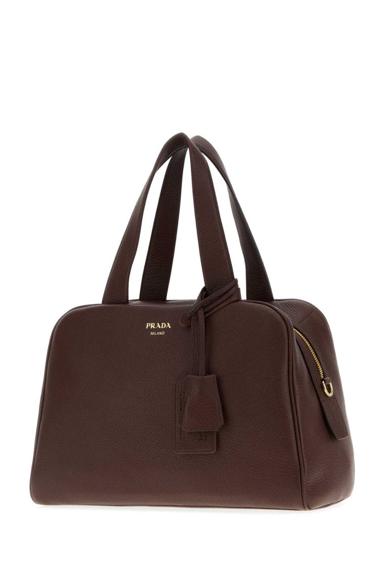 Brown leather handbag  2