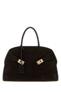Dark Brown Hug Medium Tote 1