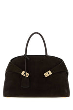 Dark Brown Hug Medium Tote 1