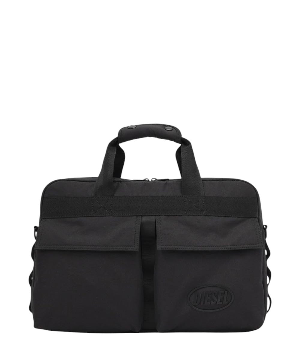 Black Logo Large Briefcase Bag 1
