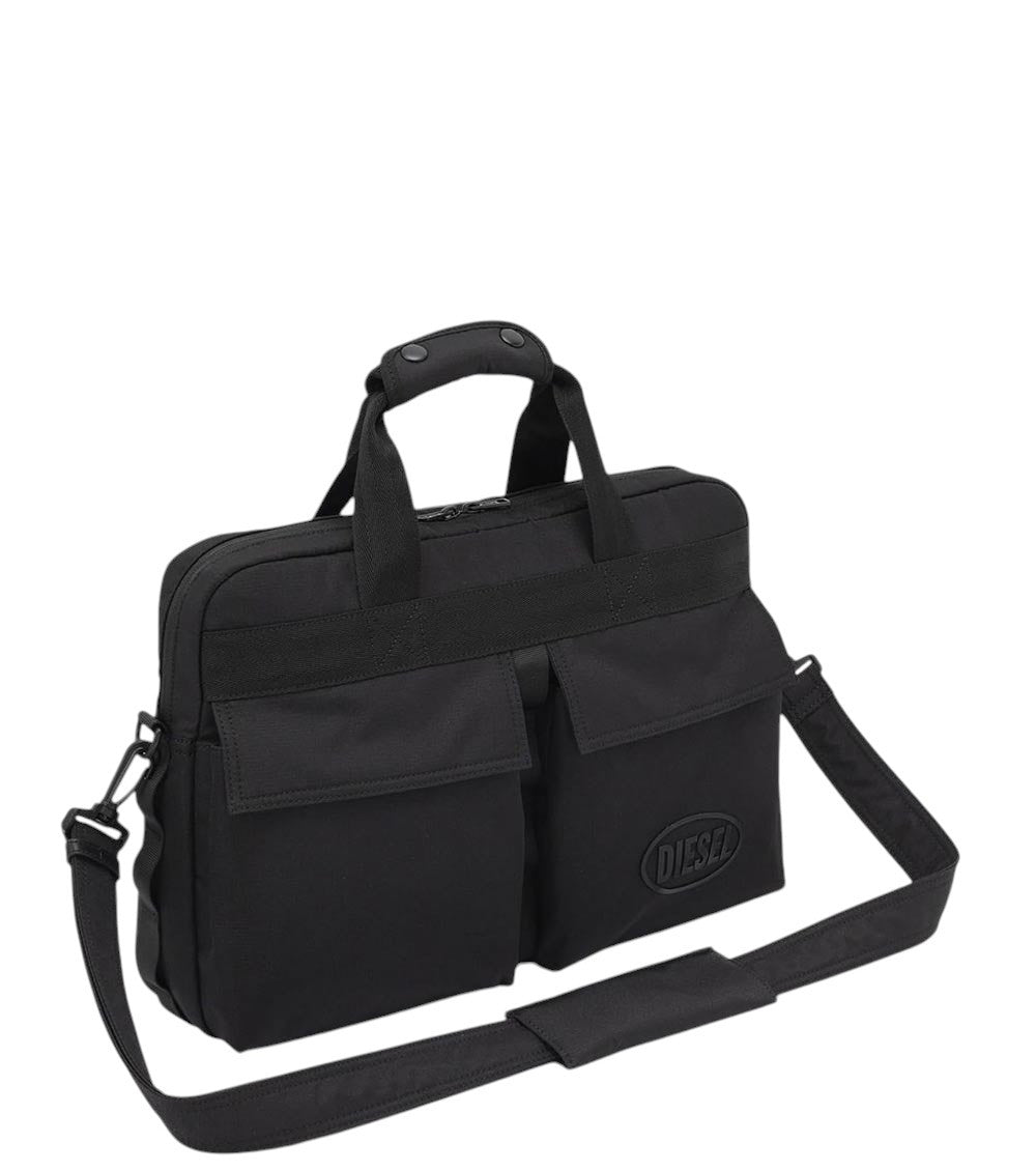 Black Logo Large Briefcase Bag 2