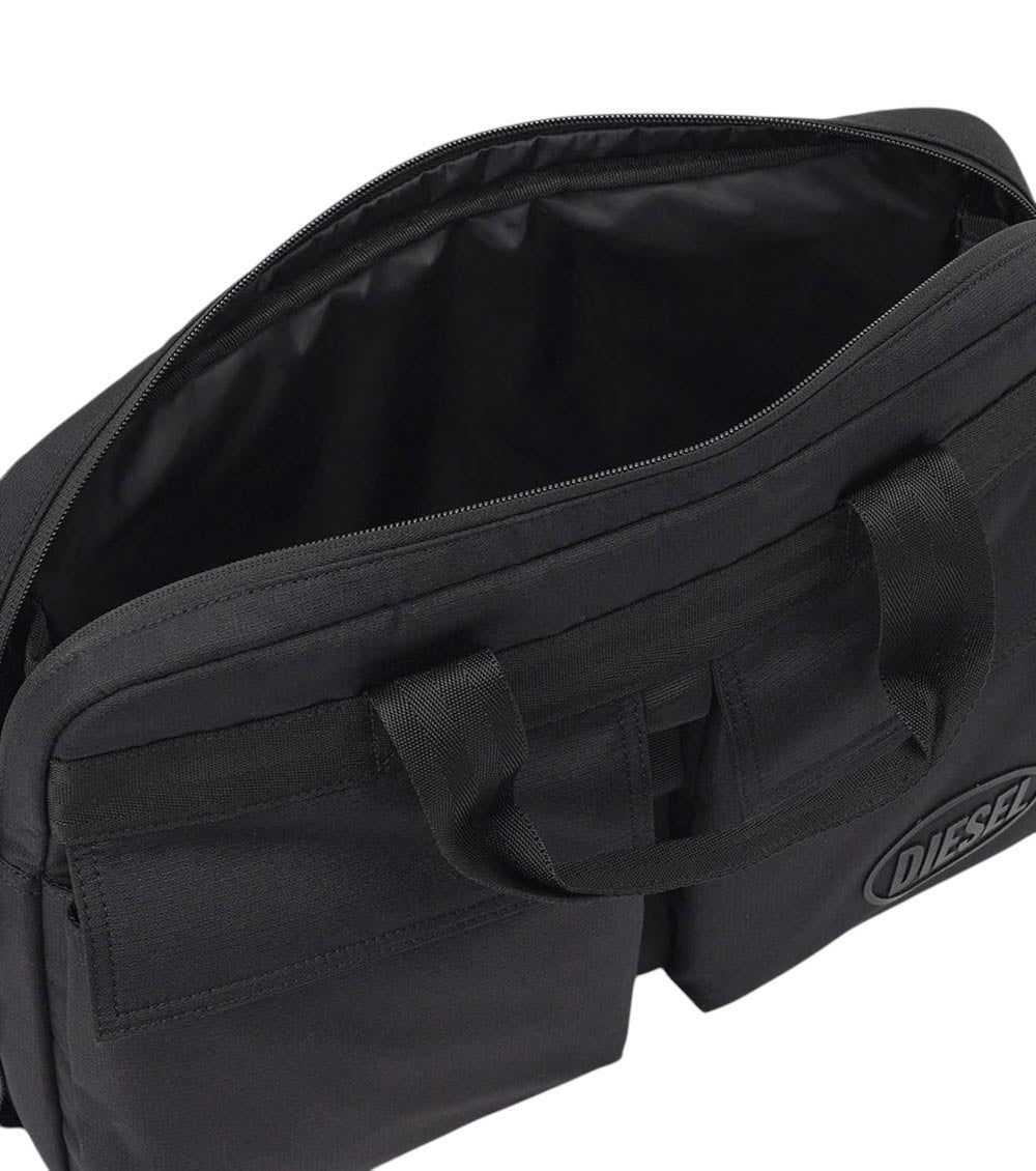 Black Logo Large Briefcase Bag 4