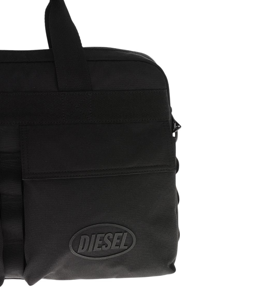 Black Logo Large Briefcase Bag 5