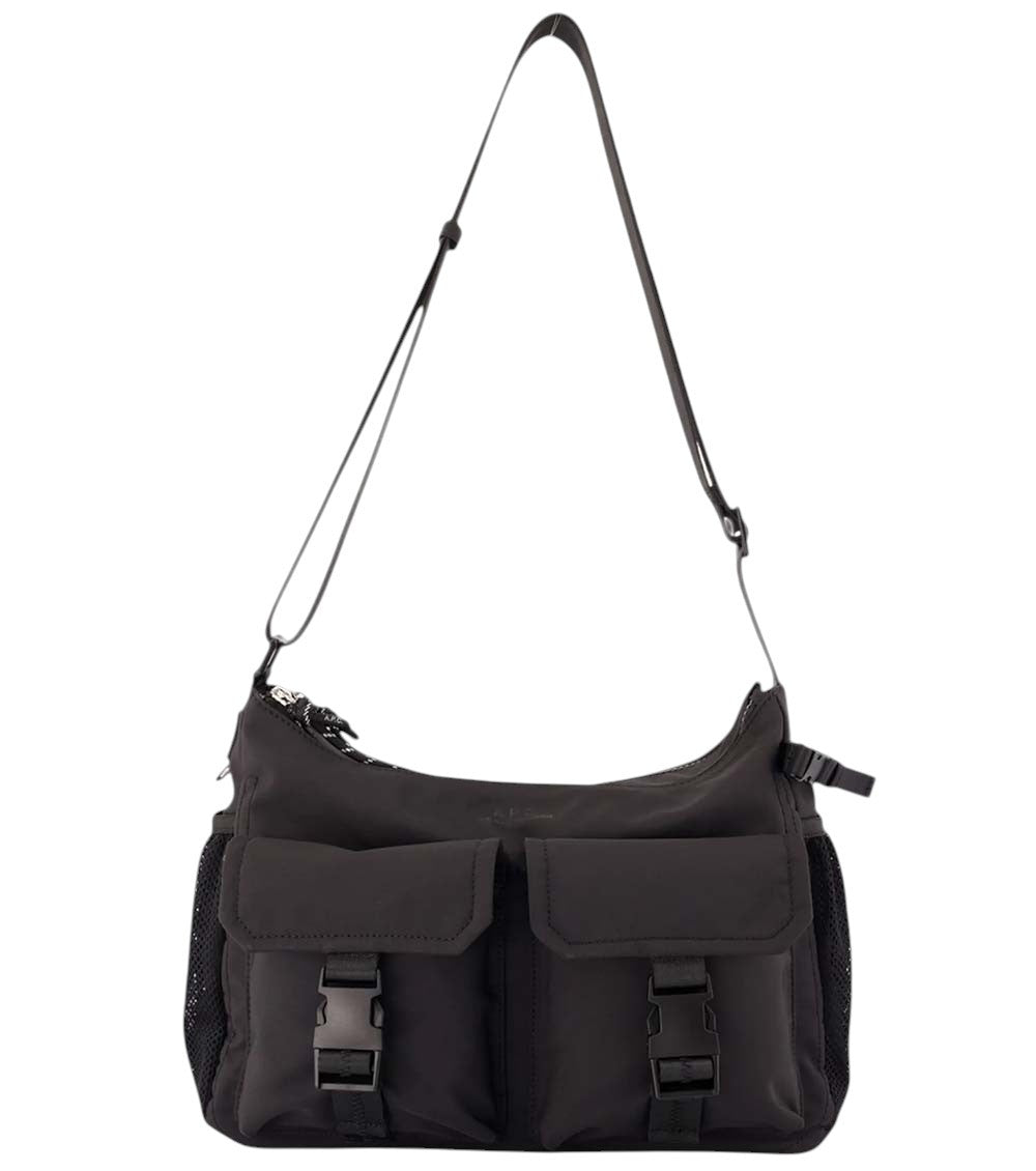 Black Trek Large Messenger Bag 2