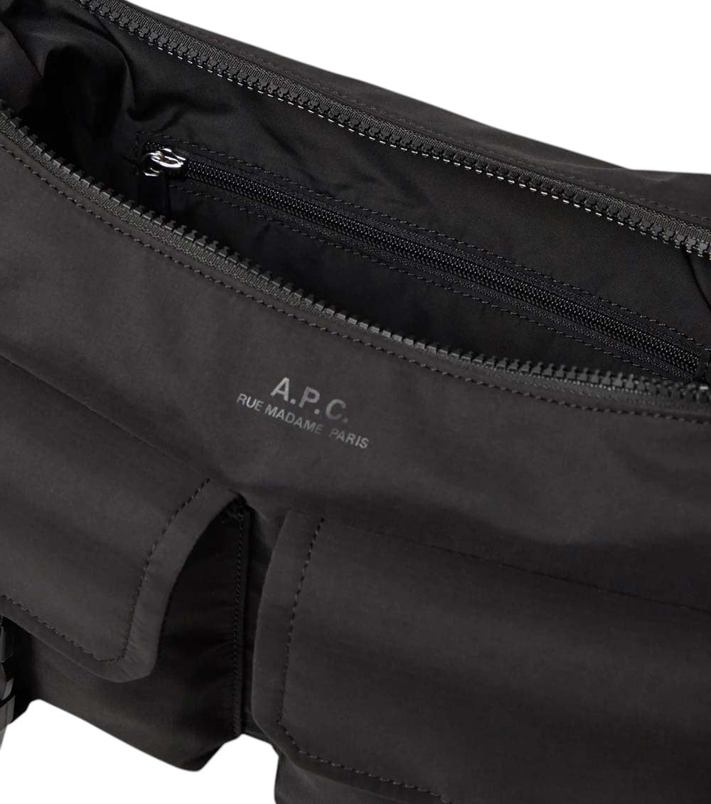 Black Trek Large Messenger Bag 4