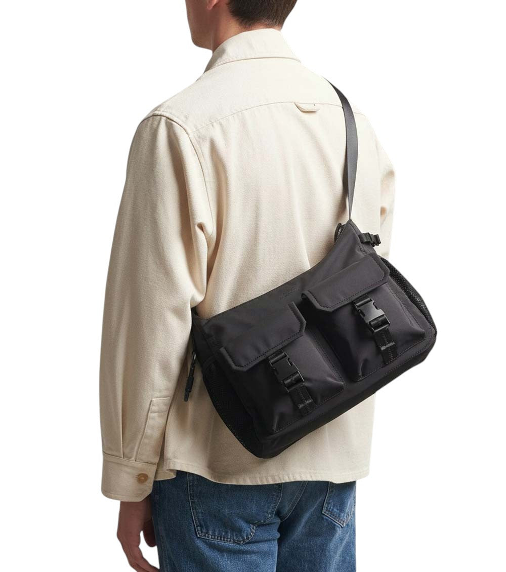 Black Trek Large Messenger Bag 6