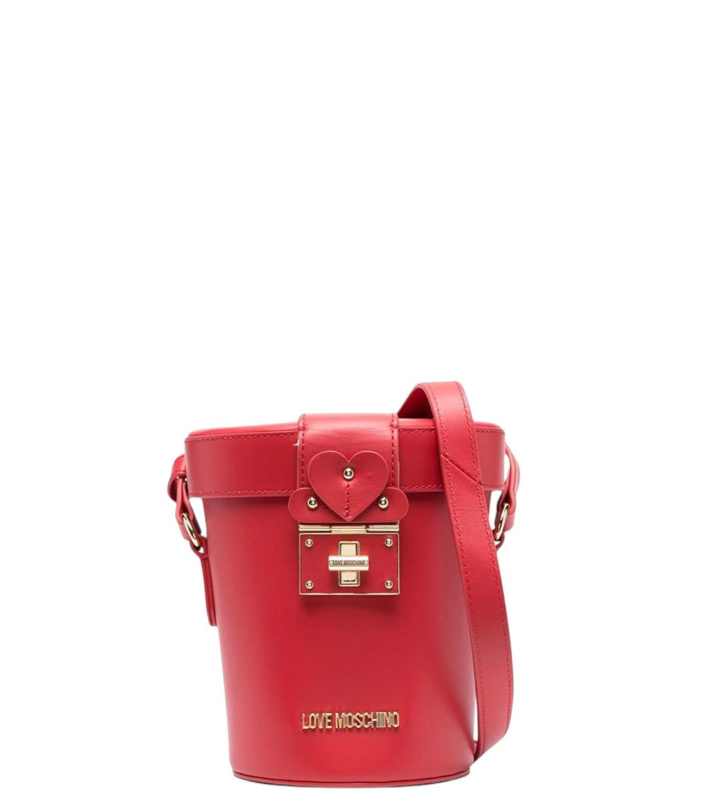 Red Logo Mini Bucket Bag 1