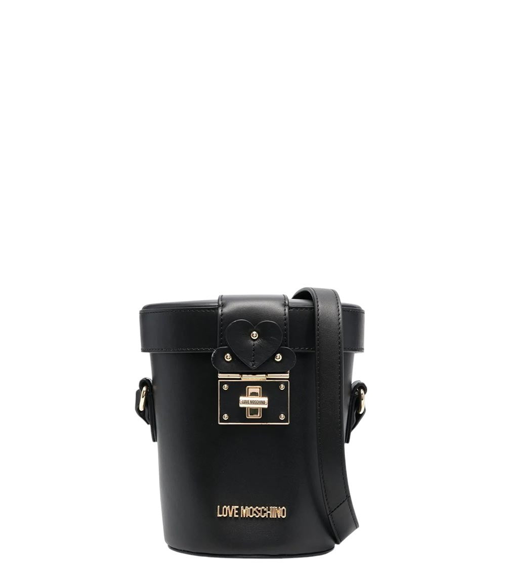 Black Logo Mini Bucket Bag 1