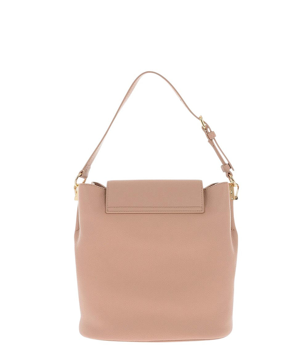 Beige Logo Small Bucket Bag 2