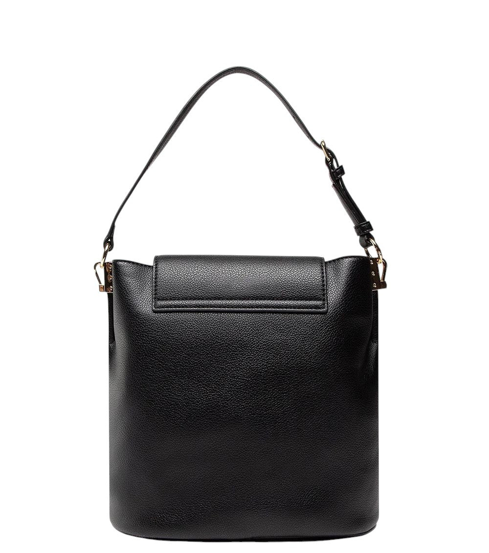 Black Logo Small Bucket Bag 3