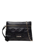 Black Embossed Hearts Medium Crossbody Bag 1