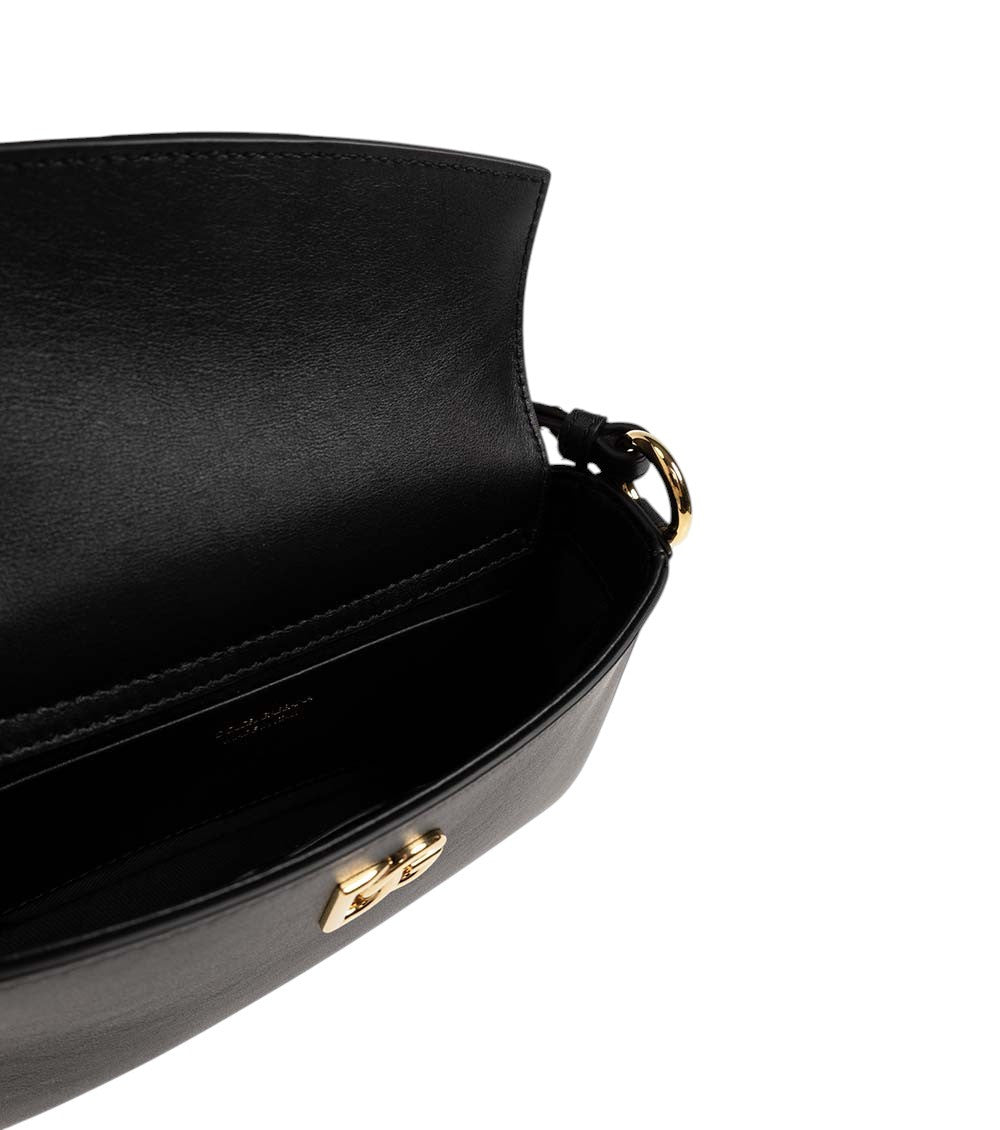 Black Logo Small Shoulder Bag 4
