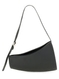 Black Textured Large Shoulder Bag 1