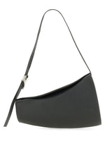 Black Textured Large Shoulder Bag 1
