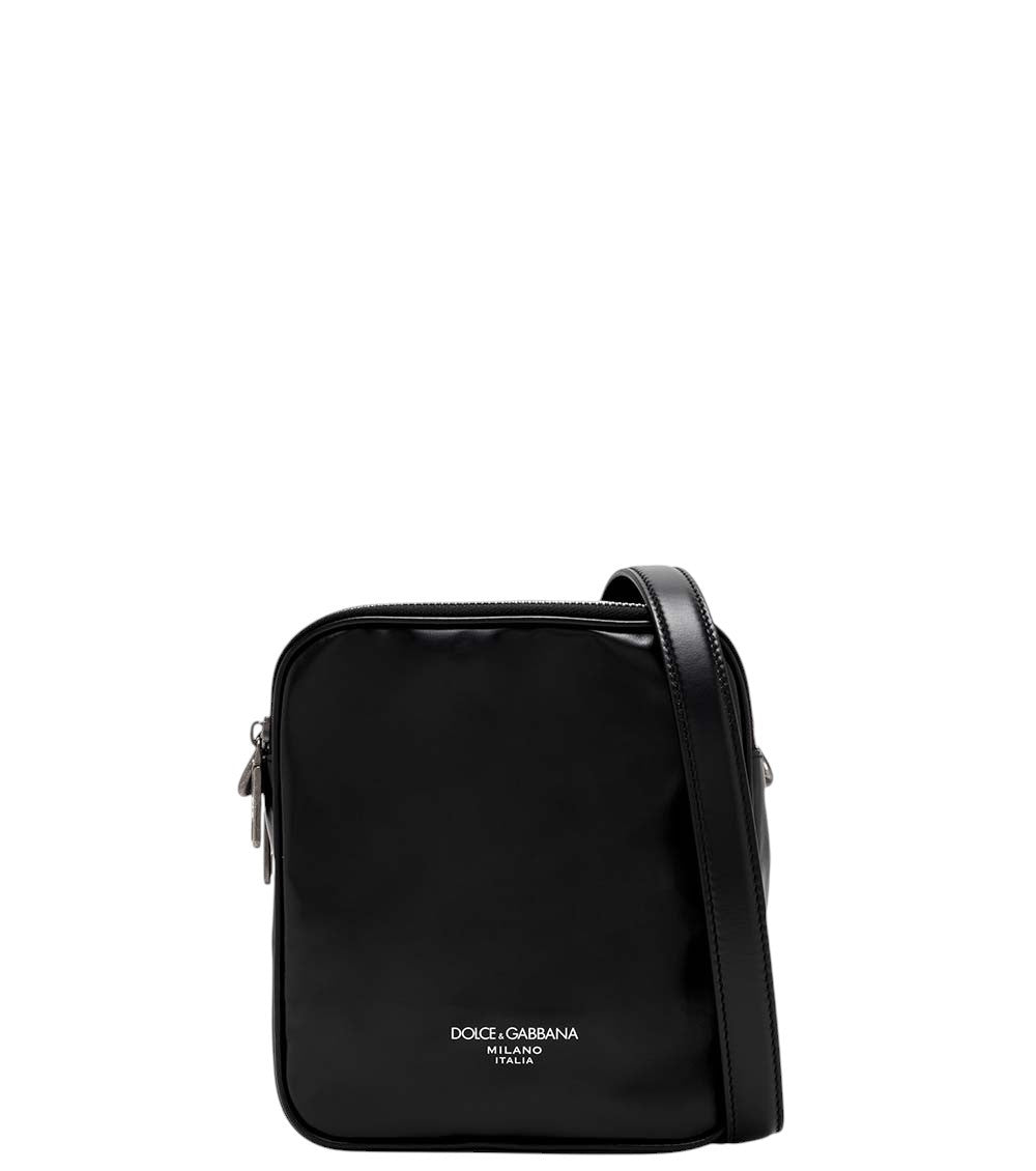 Black Logo Large Crossbody Bag 1
