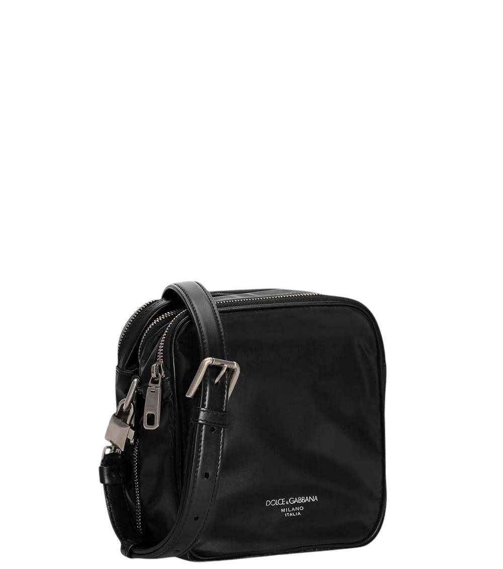 Black Logo Large Crossbody Bag 3