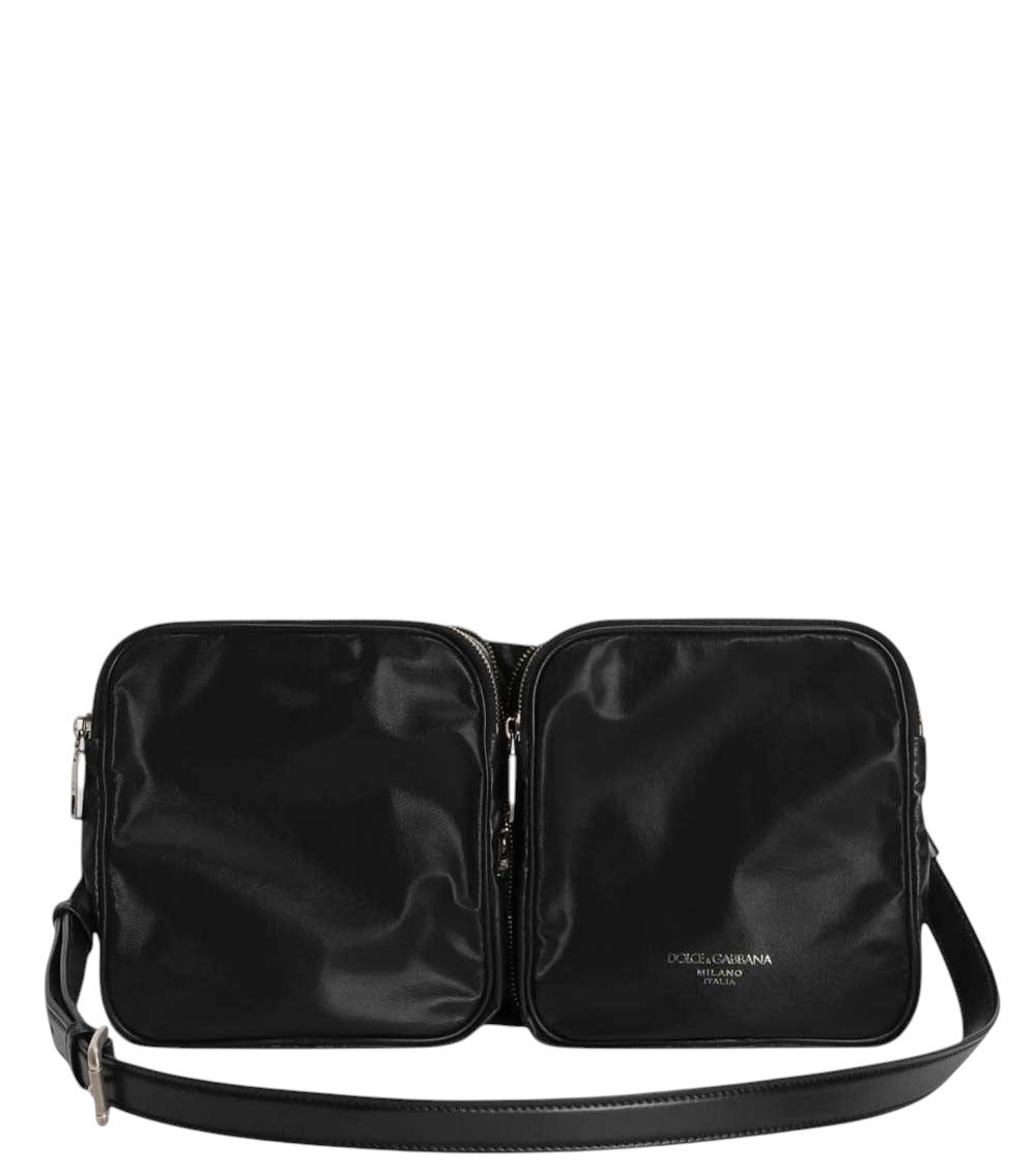 Black Logo Large Crossbody Bag 5