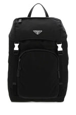Black triangle-logo backpack 1