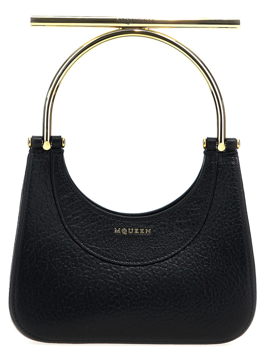 Black mini Cross-Bar tote bag 1