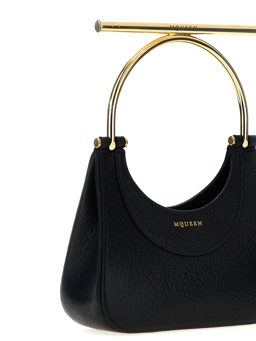 Black mini Cross-Bar tote bag 3