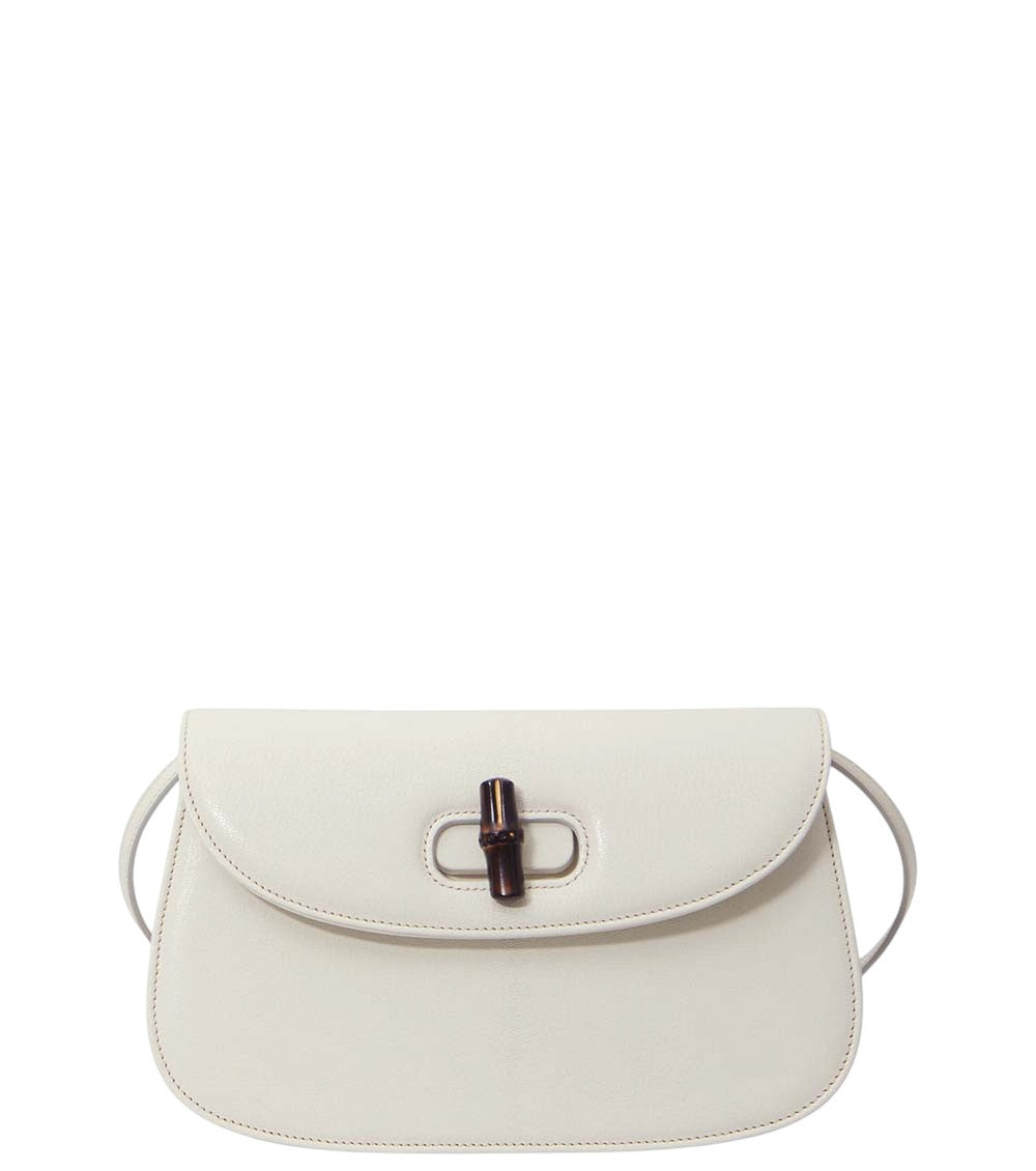 White Bamboo Small Shoulder Bag 1