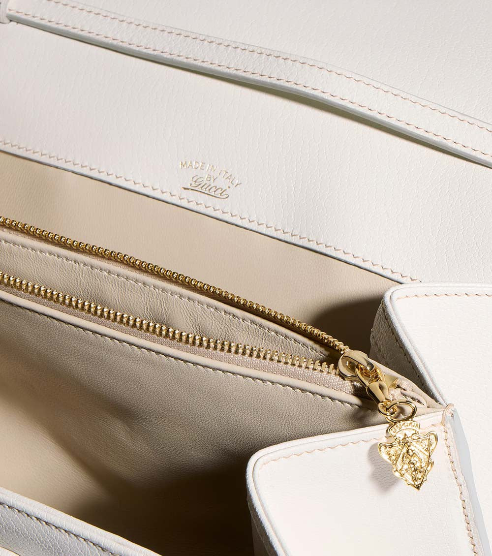 White Bamboo Small Shoulder Bag 4