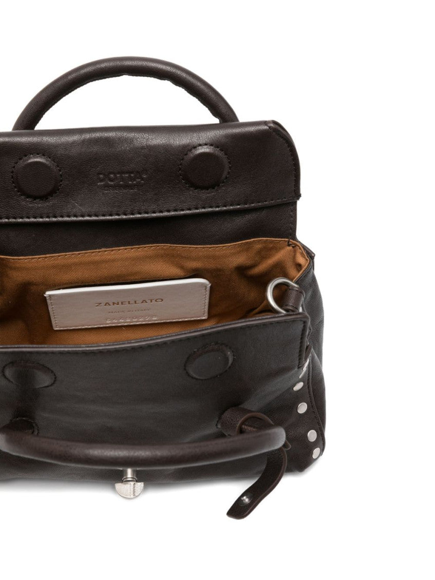 Dark Brown Dotta Baby Satchel 4