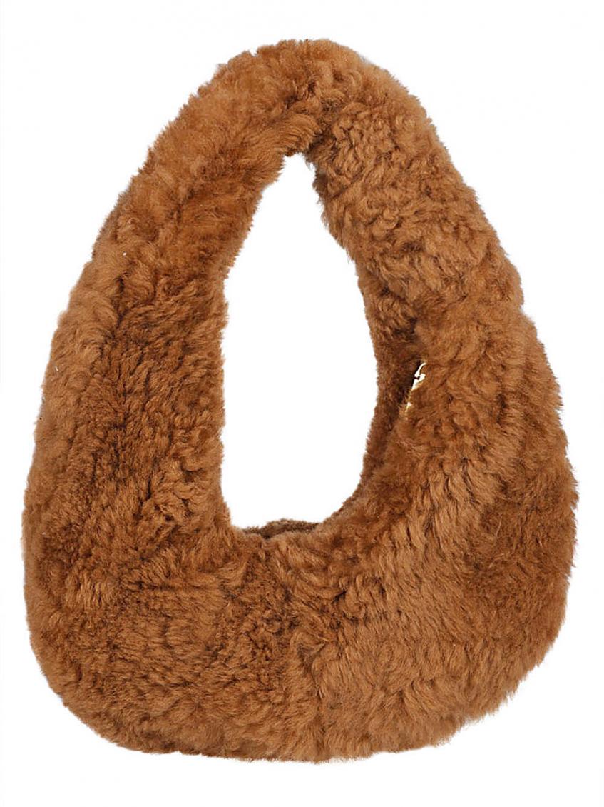 Brown Wool Shoulder Bag 3