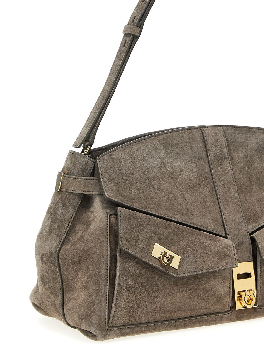 Grey Hug Shoulder Bag 3