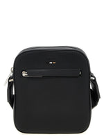 Black logo-debossed Crossbody Bag 1